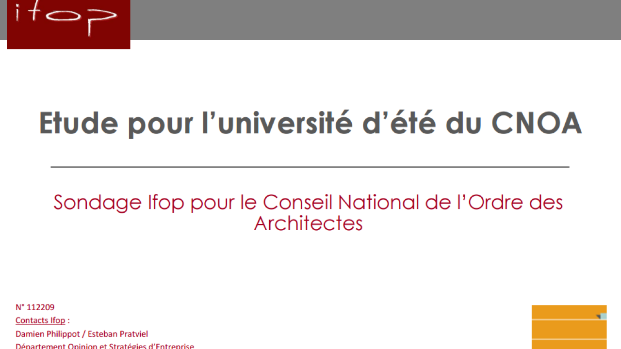les enjeux du métier d’architecte aujourd’hui (Universités d'été de l'architecture 2014)