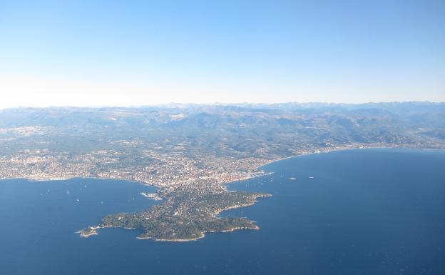 Vue aérienne d'Antibes
