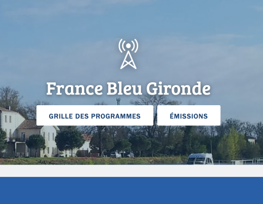 France Bleu Gironde - capture du site