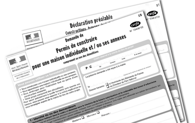 Cerfa Déclaration préalable et permis de construire