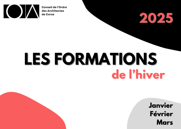 Les formations de l'hiver 2025