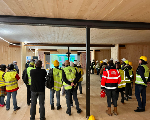 Visite de chantier des futurs locaux de la médecine du travail à Aix-en-Provence